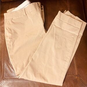 crown & ivy Tan Straight-Leg Chino Pants